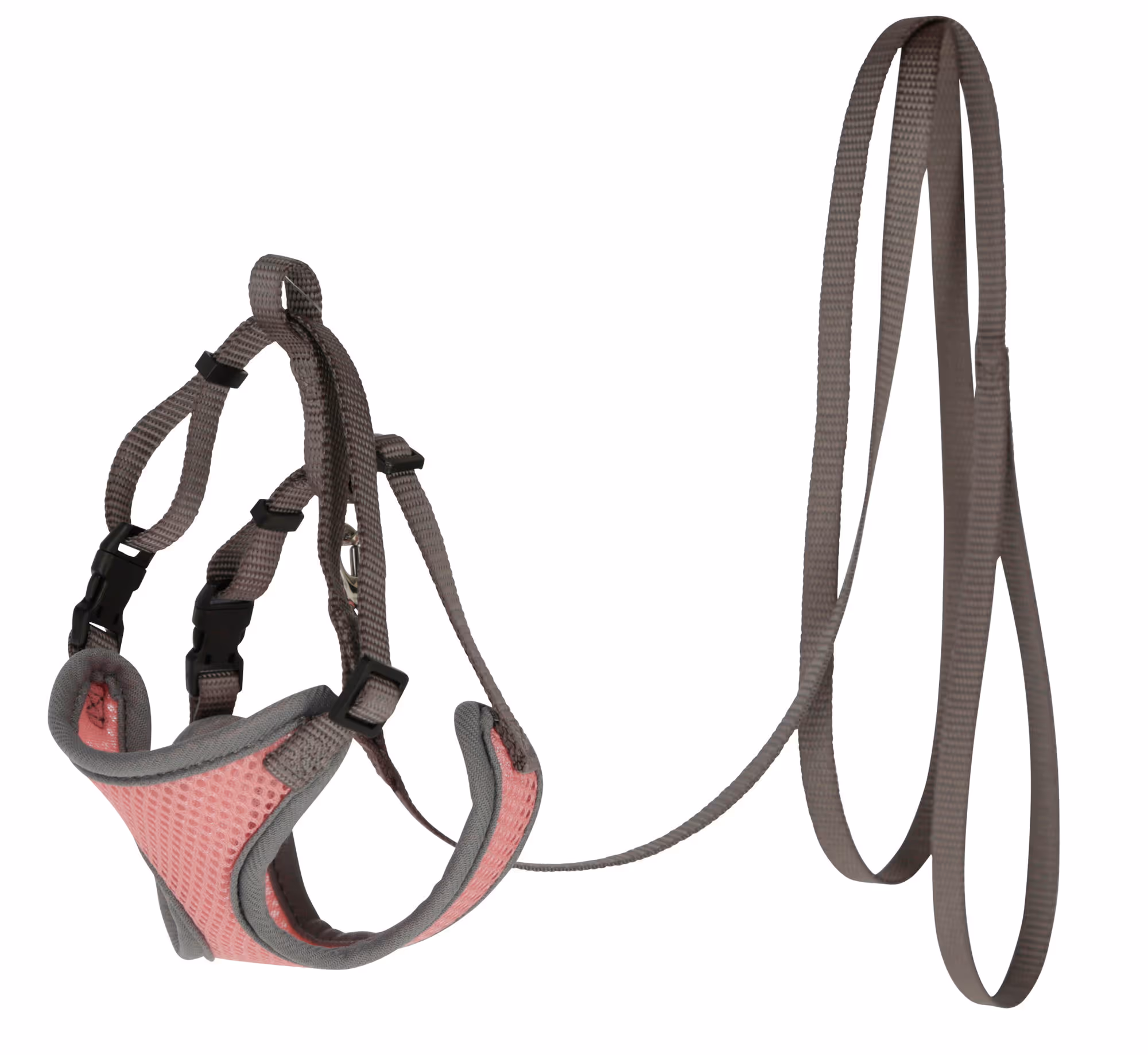 Laisse-harnais pour chat maille corail, 120cm