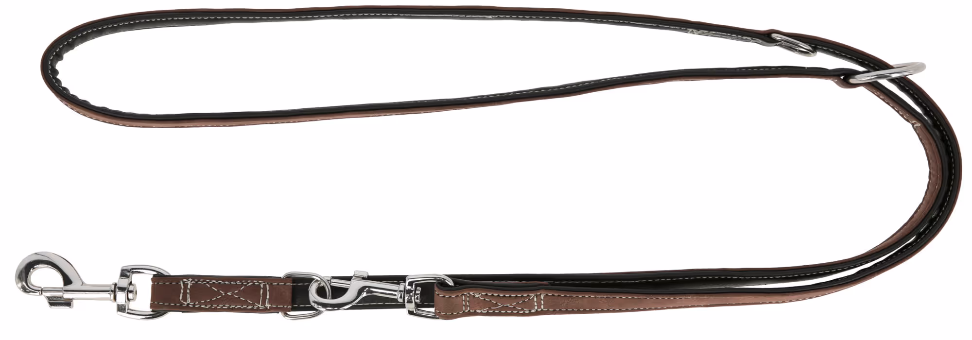 Laisse longue California brun, 200 cm, 20mm