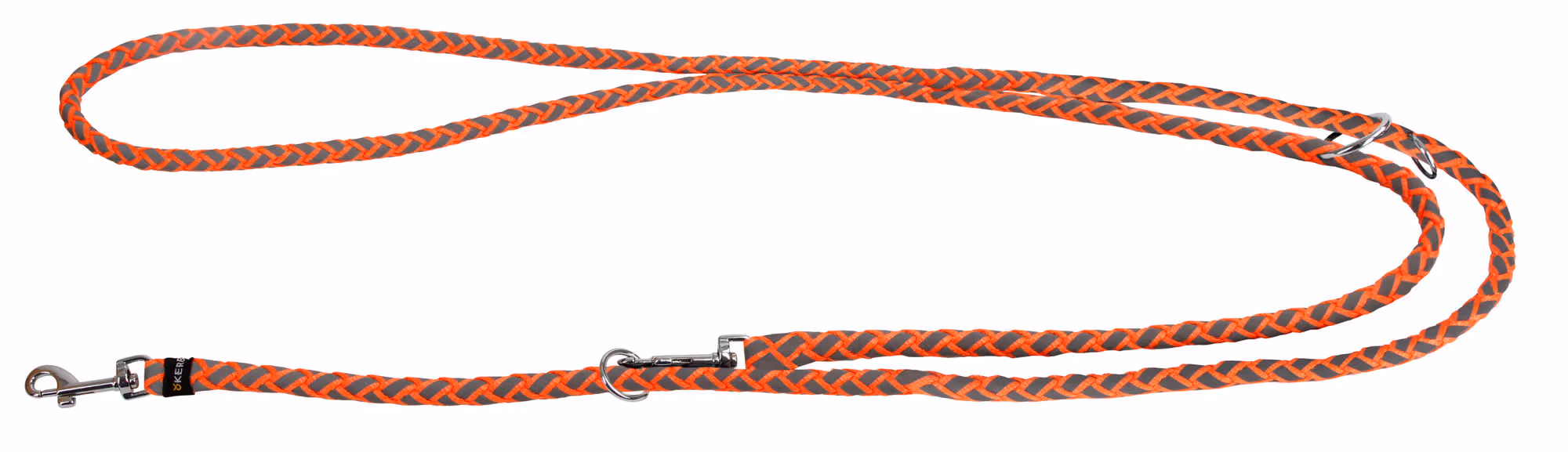 Laisse longue Maxi Safe orange fluo, 200cm, 12mm