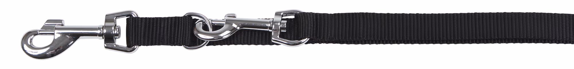 Laisse longue Miami noire, 200cm, 25 mm