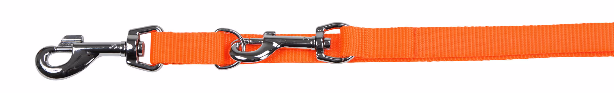 Laisse longue Miami orange, 200cm, 15 mm