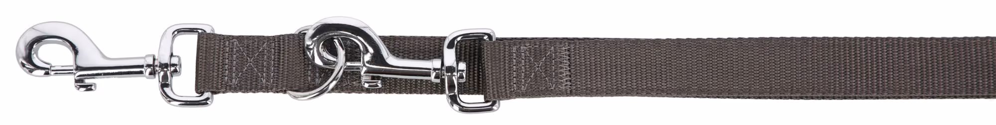 Laisse longue Miami plus gris, 200cm, 25mm