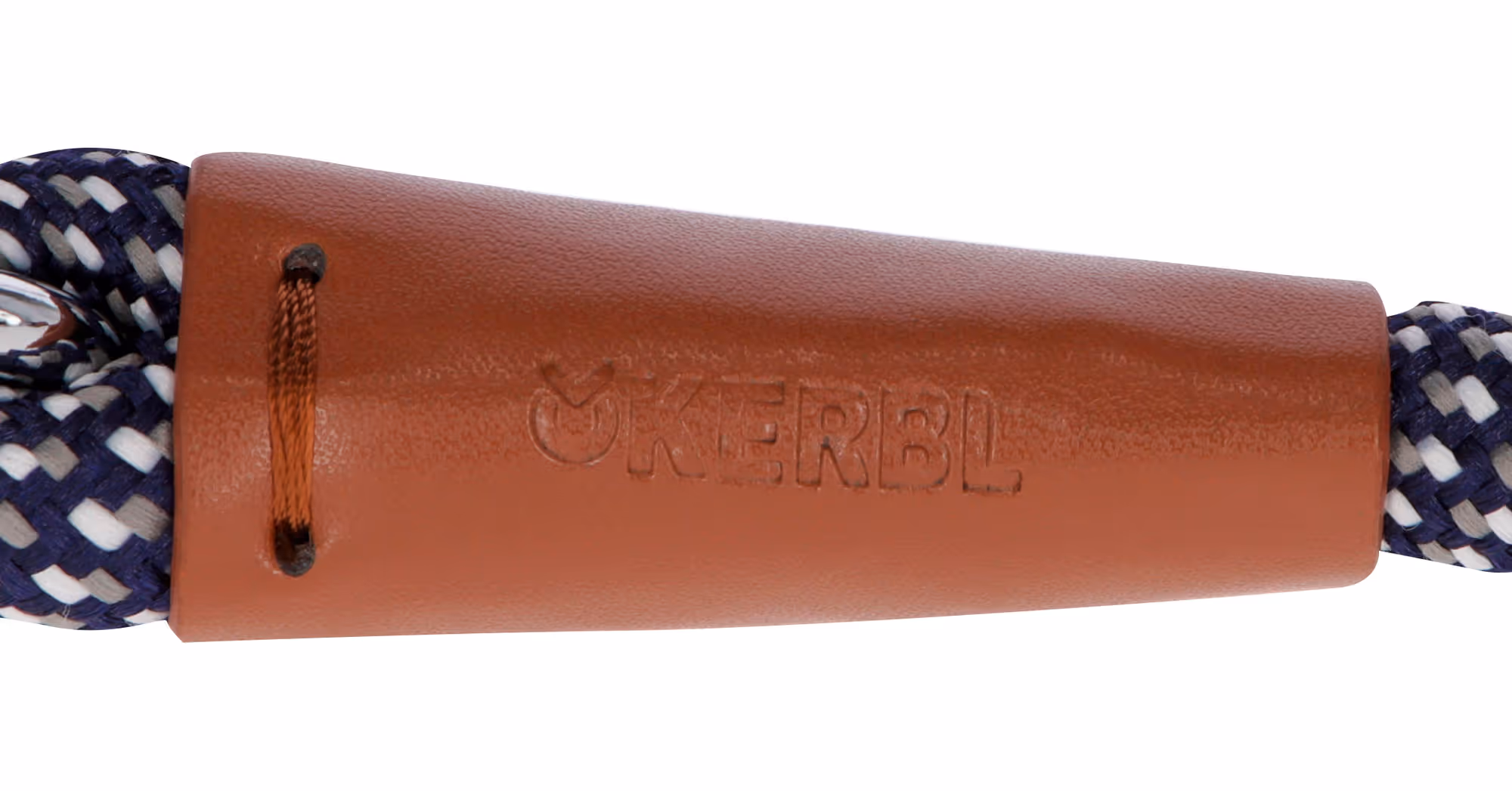 Laisse longue Phoenix bleu/marron, 200cm, 14mm