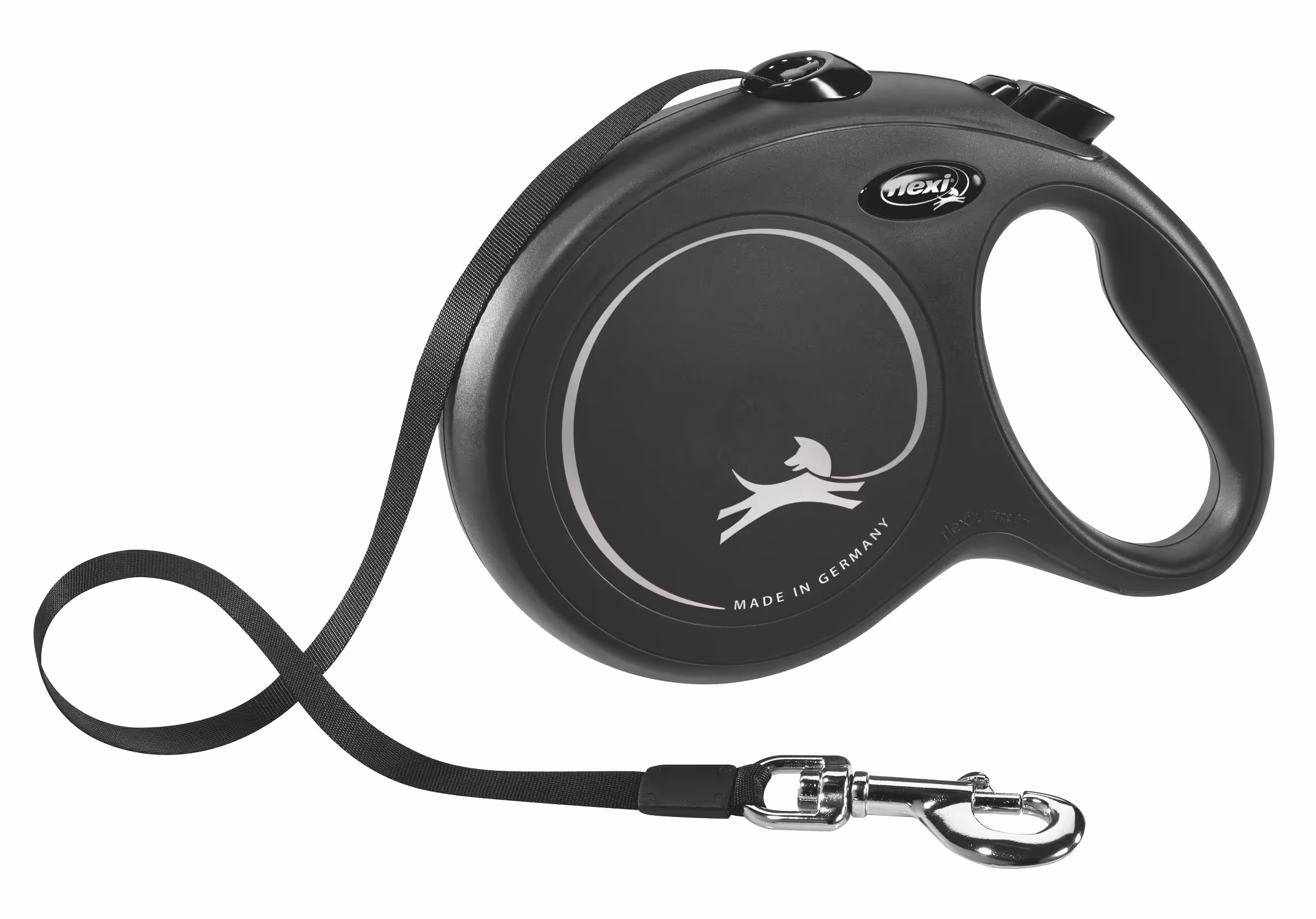 Laisse-sangle Flexi NewClassic noir, taille L, 8m, max.50kg