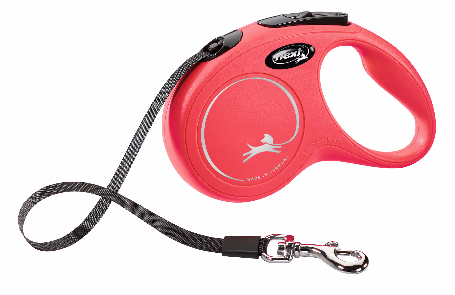 Laisse-sangle Flexi NewClassic rouge, taille S, 5m, max.15kg