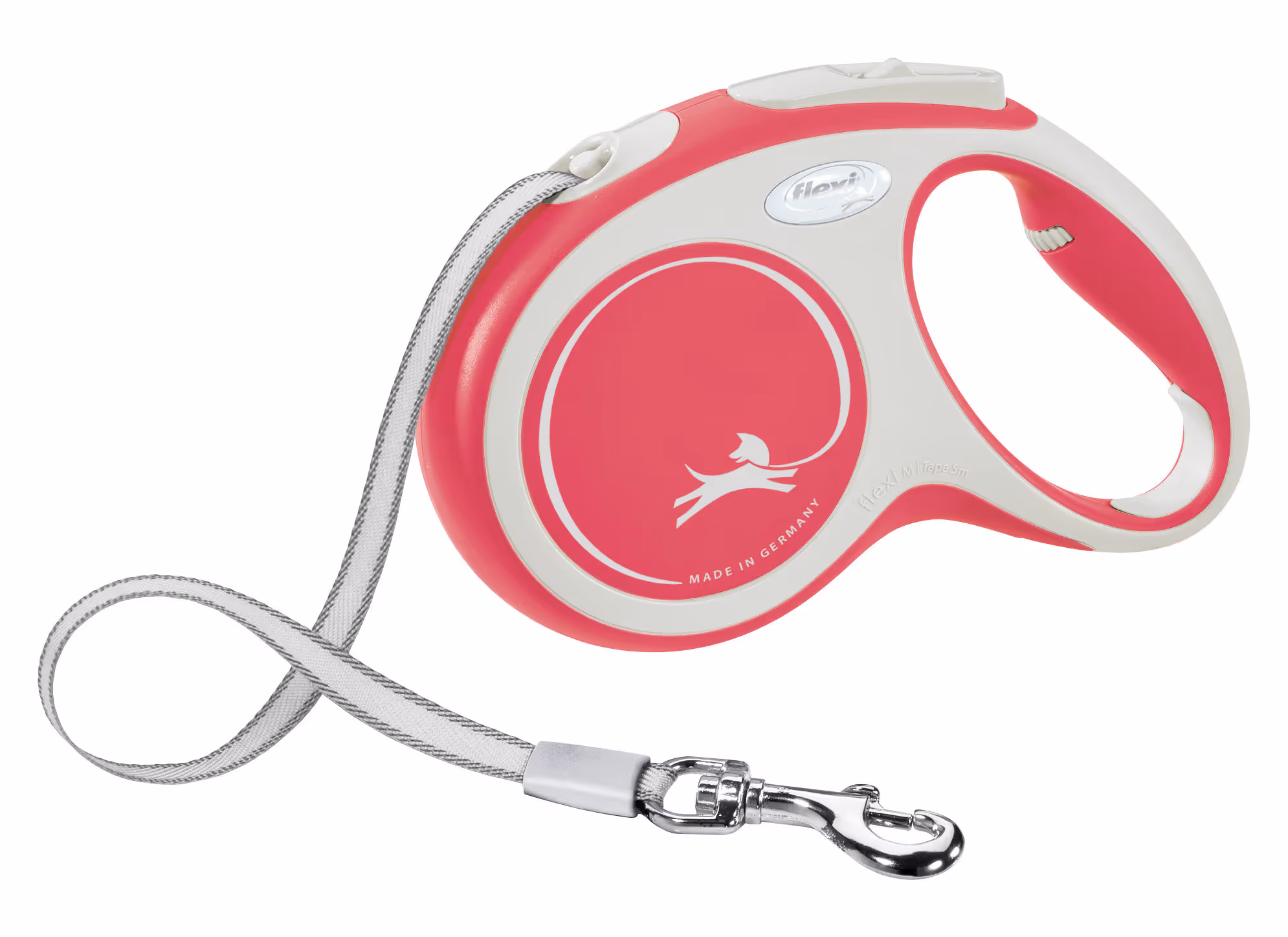 Laisse-sangle Flexi NewConfort rouge, taille M, 5m, max.25kg