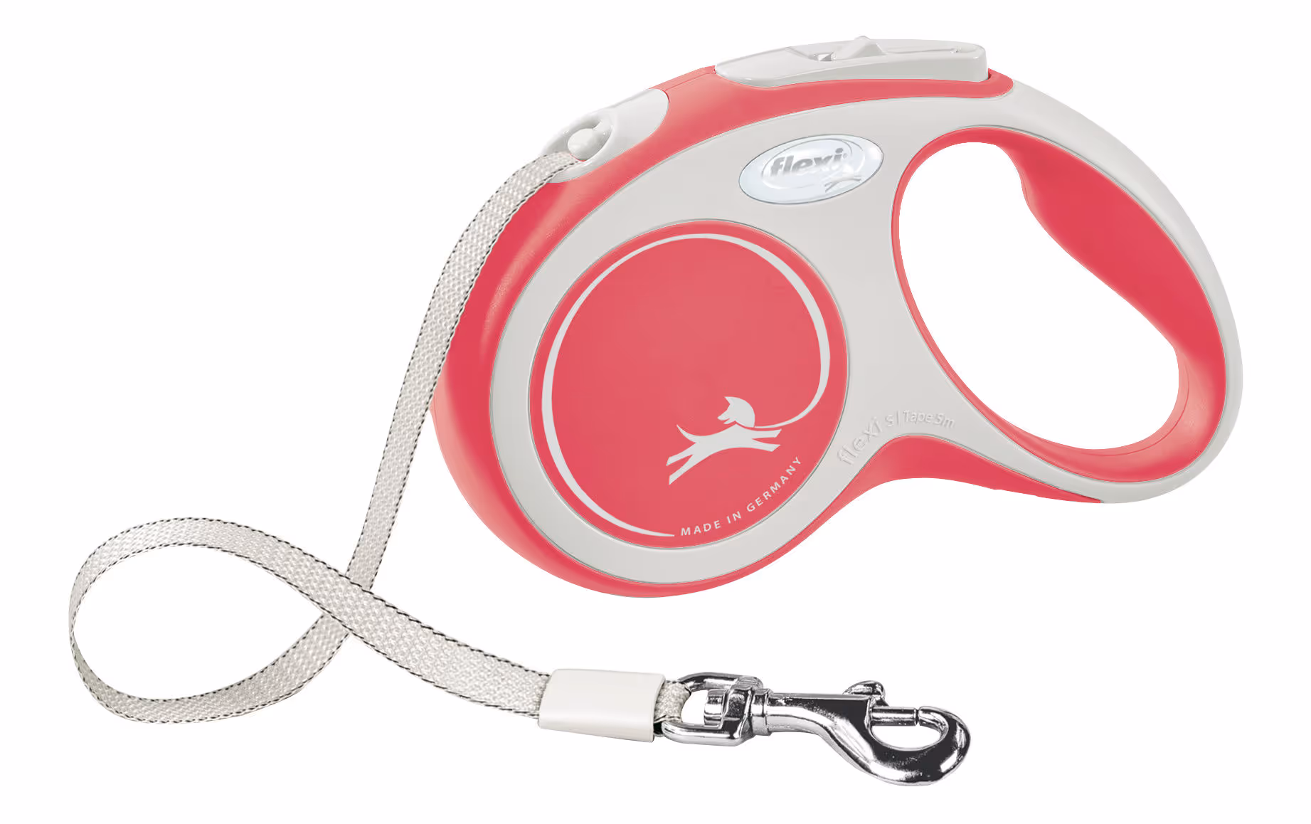 Laisse-sangle Flexi NewConfort rouge, taille S, 5m, max.15kg