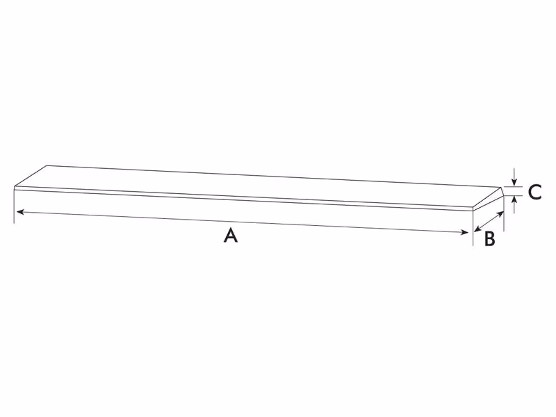 Lame à souder (Single Bevel) Dureté: 250-300Hb.