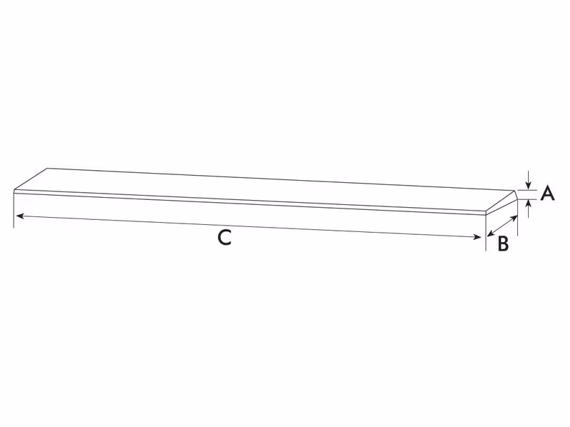 Lame à souder (Single Bevel) Dureté: 250-300Hb.