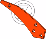 Lame de versoir claire voie Niemeyer Droite 200650 Adaptable