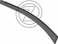 Lame de versoir claire voie Krone Droite 9295050 - 9595050 Adaptable