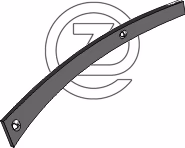 Lame de versoir claire voie Krone Gauche 9295560 - 9595560 Adaptable