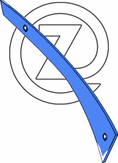 Lame de versoir claire voie Rabe SRP350W3 Droite 27550301 Adaptable