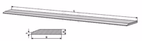 Lame d'usure pour godet 2500 mm hardox 500HB