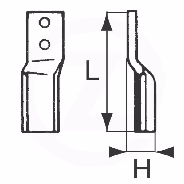 Dent rotalabour Droite Adaptable