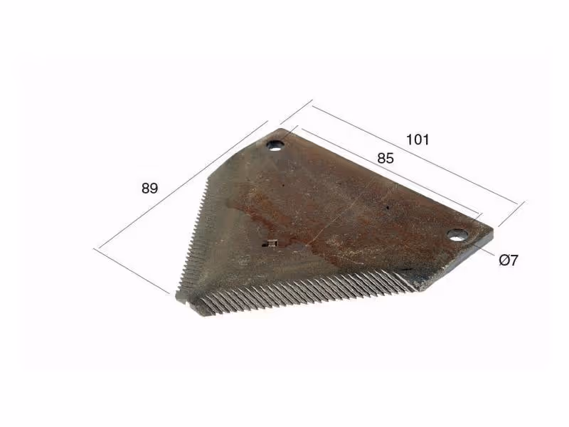 Lame de remorque mélangeuse 101mm x 89mm x 4mm Remplacement pour Lucas.G, Parmiter Correspond à: 43514930 - Vendu par 10