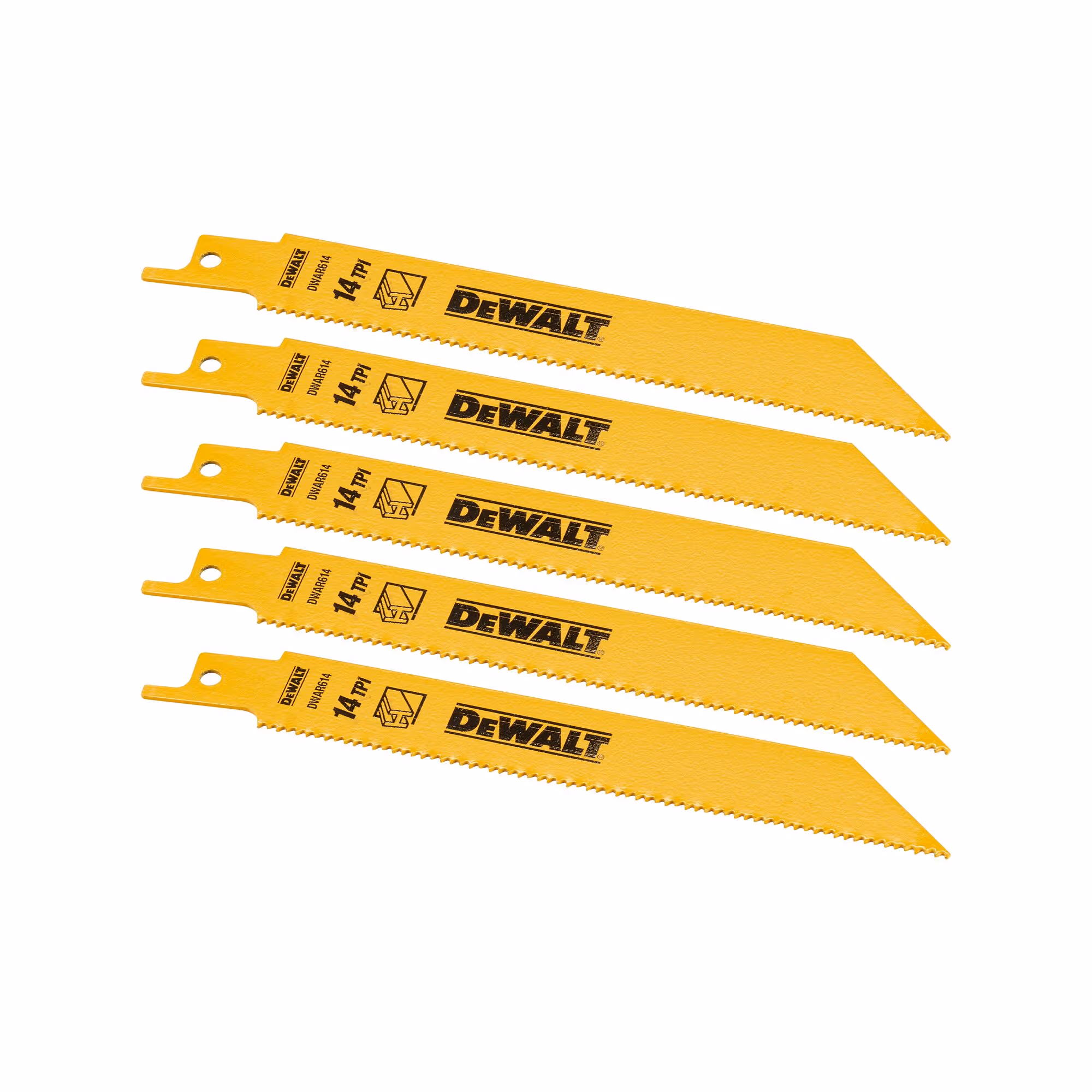 Lame de scie sabre BiM pour la coupe du métal 152 mm profondeur < 8 mm / 18 TPI. Coupe rapide métal, tubes et profilés