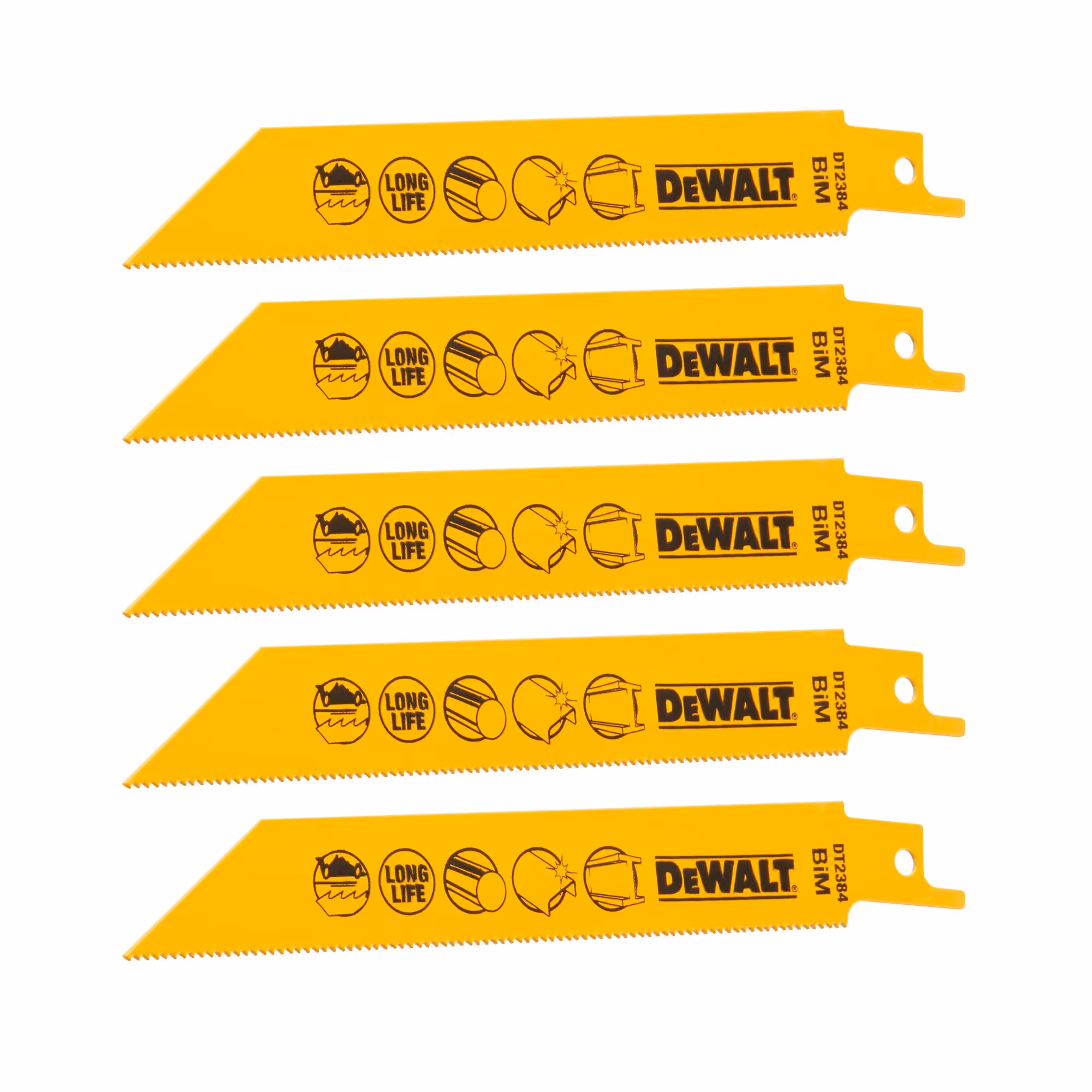 Lame de scie sabre BiM pour la coupe du métal 152 mm profondeur < 3 mm / 14 TPI. Coupe fine métal, tubes et profilés