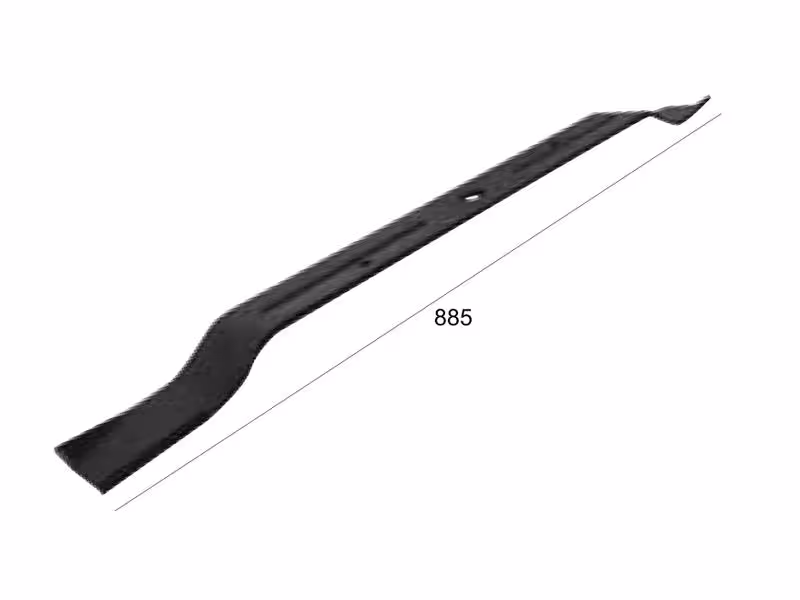Lame de tondeuse, Longueur: 885mm, Largeur: 80mm, Ø trou: 25.4mm - Remplacement pour Votex Correspond à: 63795