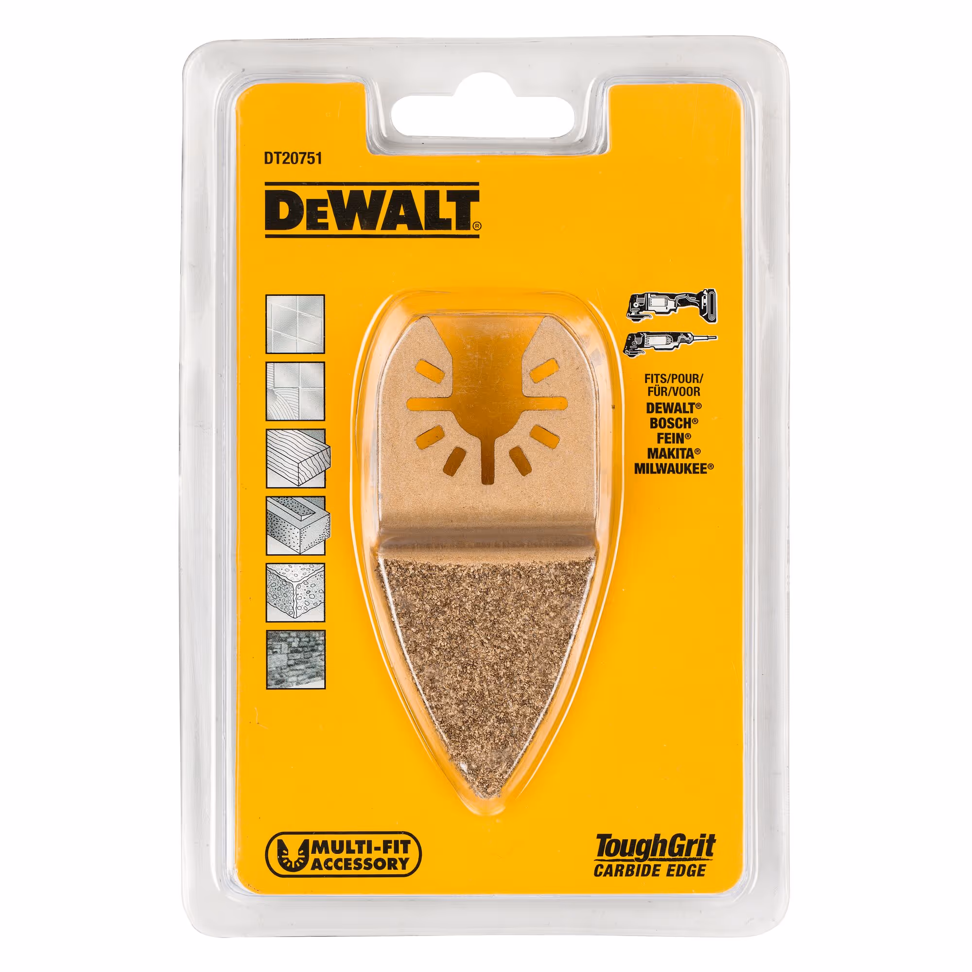 Lame diamant triangulaire pour multi-cutter