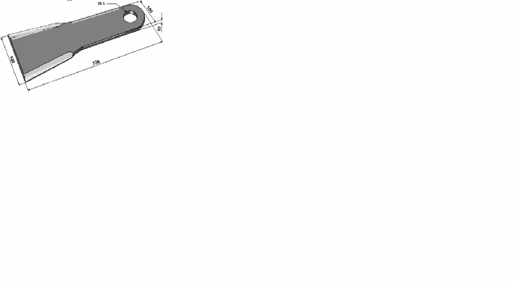 Lame gyrobroyeur 7770755 Adaptable