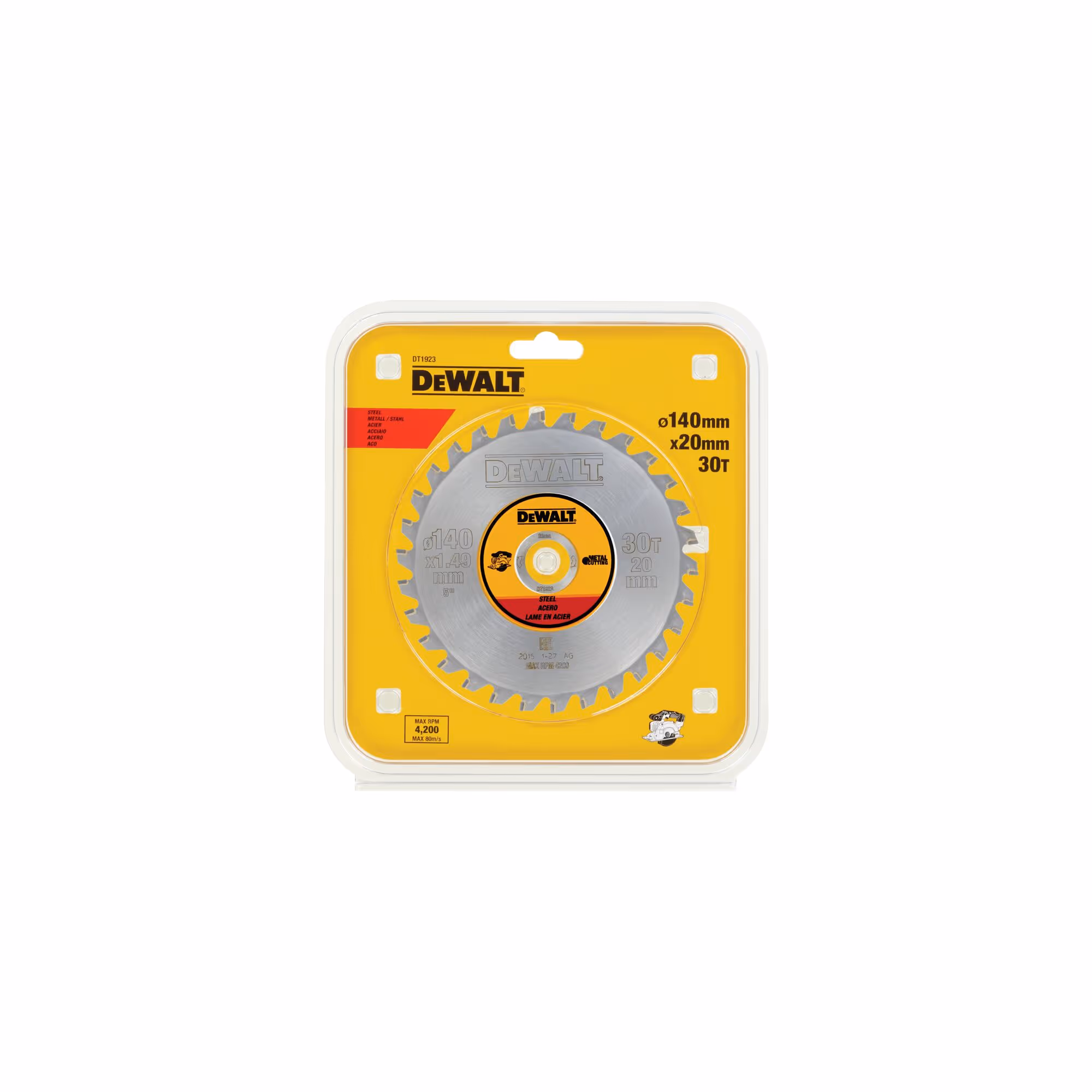 Lame de scie circulaire stationnaire carbure 140 x 20 mm, 30 dents, TCG/métal, angle d'attaque 1,5