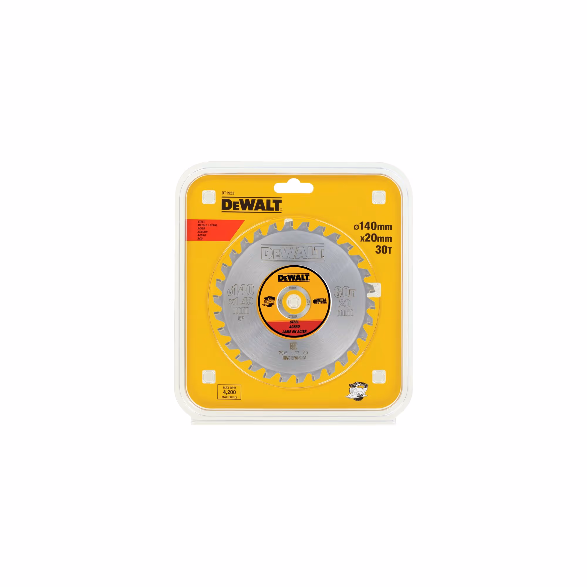 Lame de scie circulaire stationnaire carbure 140 x 20 mm, 30 dents, TCG/métal, angle d'attaque 1,5