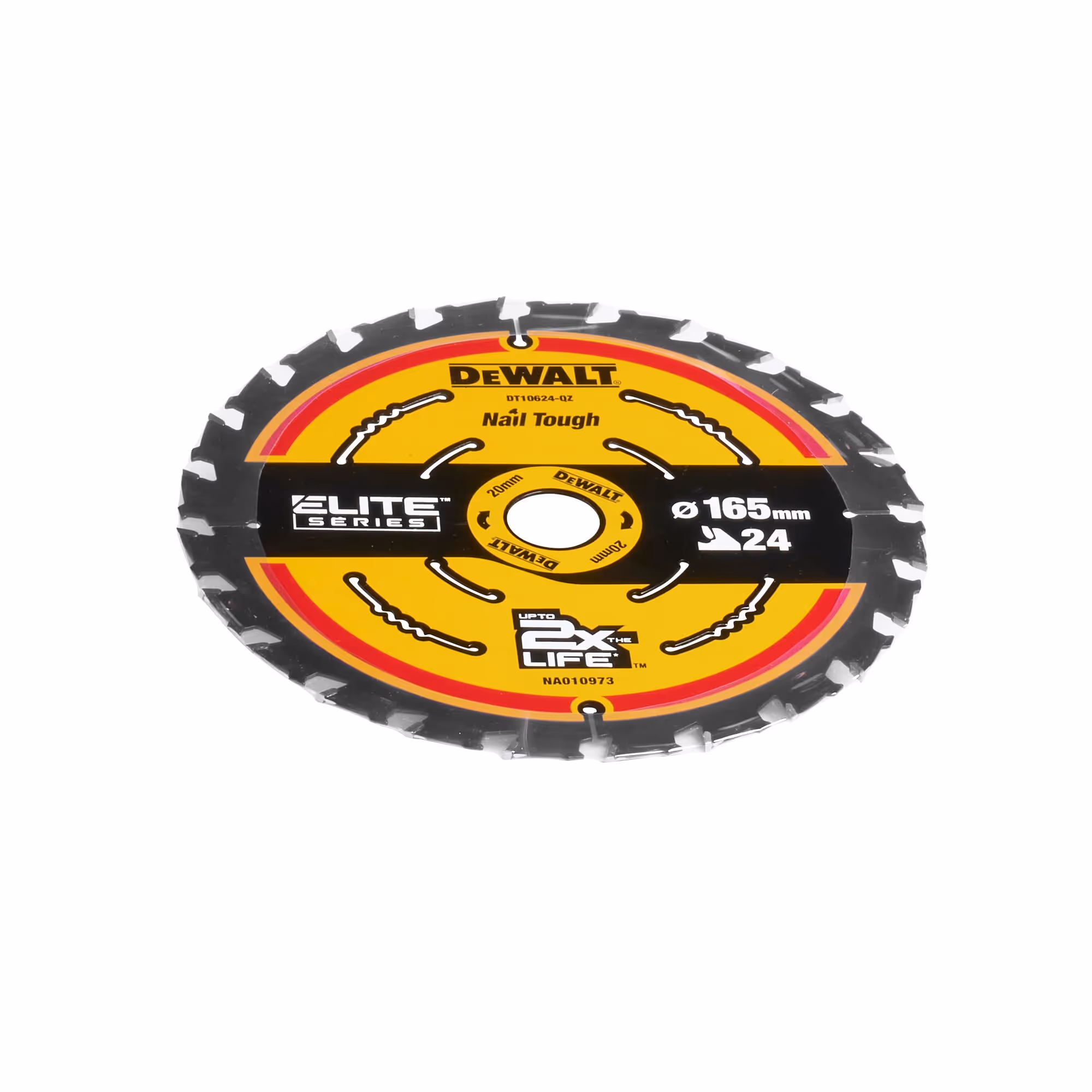 Lame de scie circulaire sans fil carbure Extreme, 165 x 20 mm, 24 dents, ATB/tronçonnage, angle d'attaque 20. Pour la coupe du bois dur et tendre, MDF, contreplaqués et bois de récupération