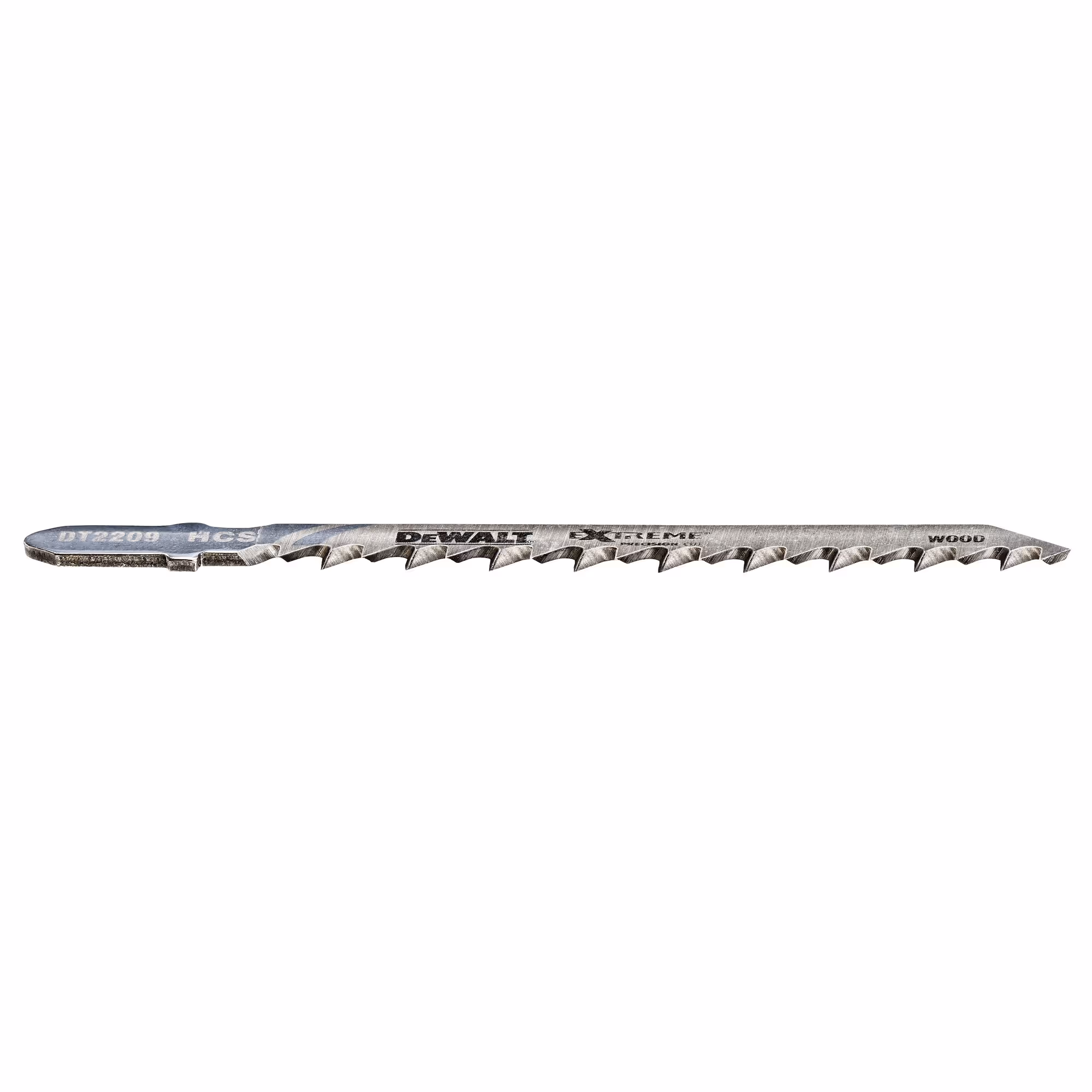 Lame de scie sauteuse XPC à denture rectifiée HCS profondeur de coupe < 60 mm attache T. Coupe fine/bois tendre
