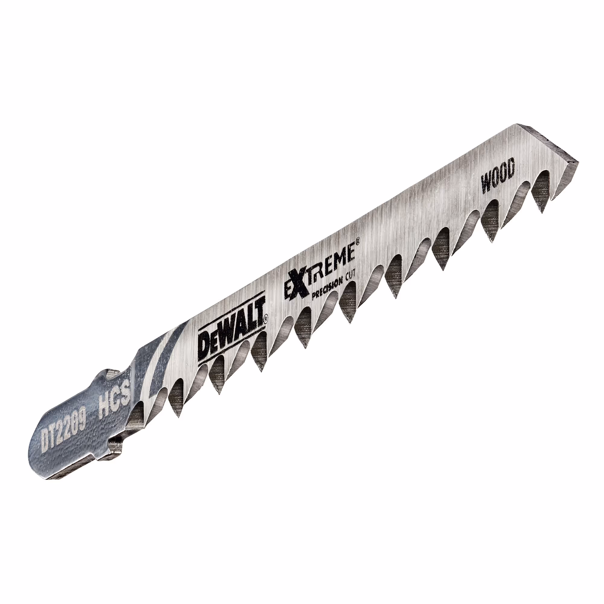 Lame de scie sauteuse XPC à denture rectifiée HCS profondeur de coupe < 60 mm attache T. Coupe fine/bois tendre