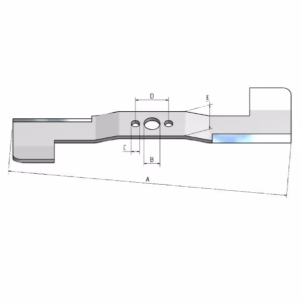 Lame tondeuse pour ISEKI 520/25 mm SW521, SW621