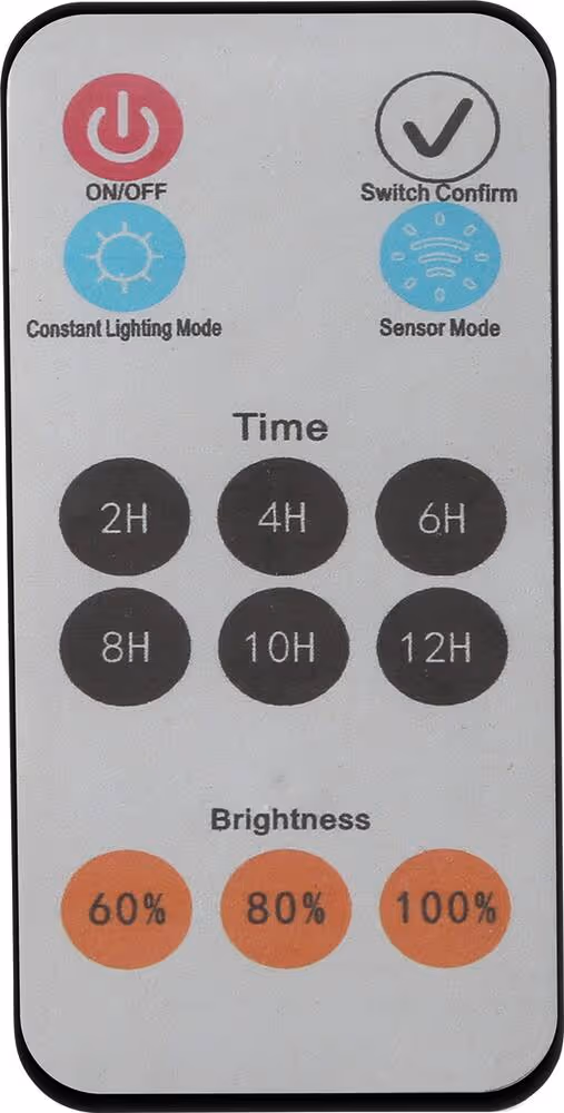 LAMPADAIRE SOLAIRE LED 6000 LUMENS 40W AVEC DETECTEUR ET TELECOMMANDE