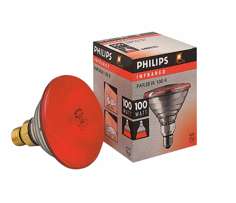 Lampe IR 175 W PAR rouge,Philips