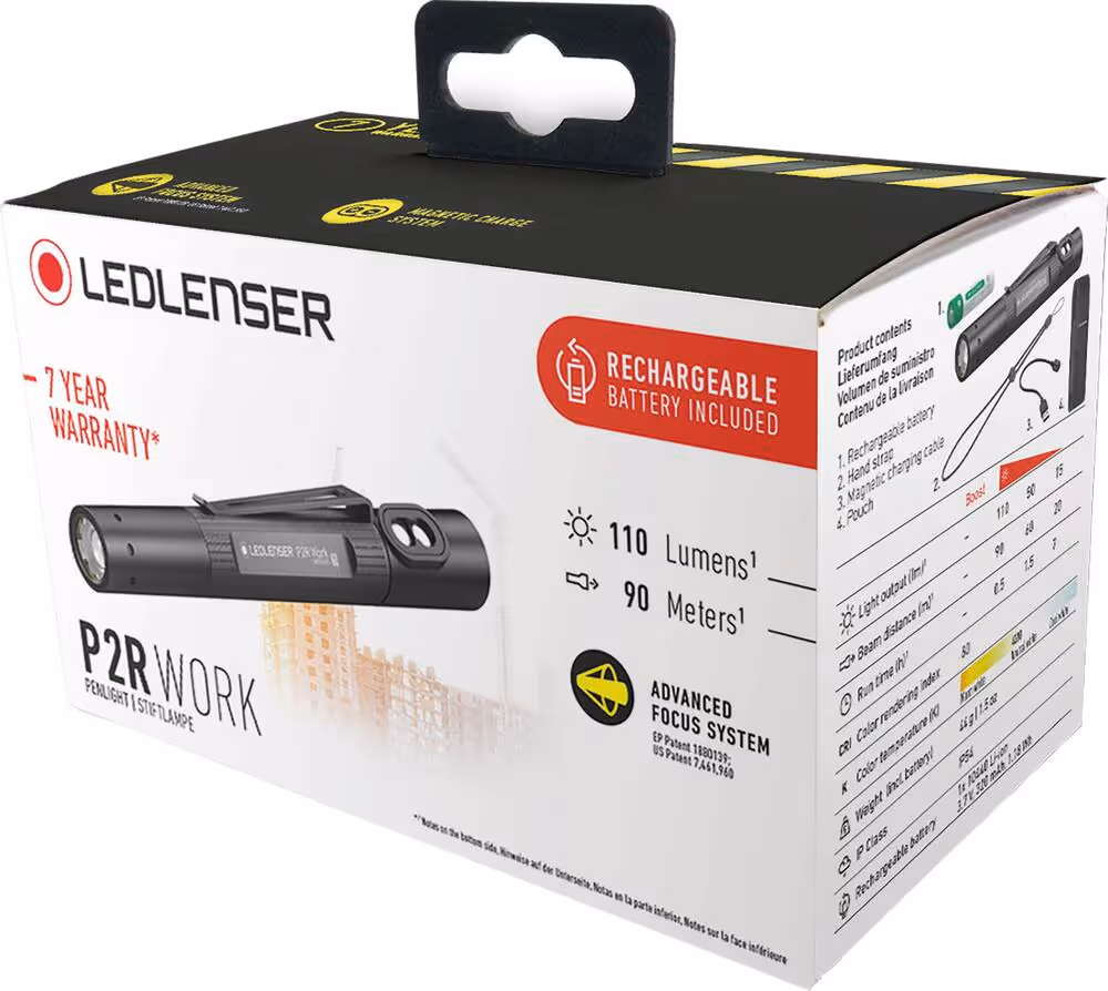 LAMPE STYLO LED P2R WORK 110 LUMENS RECHARGEABLE