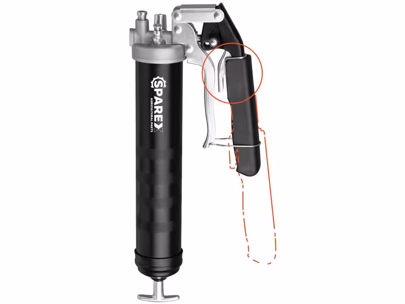 Le pistolet à graisse Sparex Dual combine la commodité d'une poignée pistolet avec la puissance d'une poignée à levier