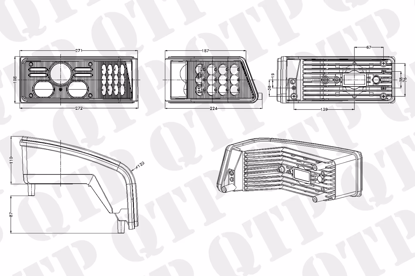 LED Headlamp Left and Right