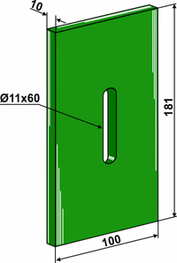 Lely | Racloir plastique Greenflex pour rouleaux packer