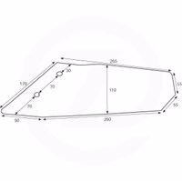 Aileron dechaumeur Lemken long cambré Droit 3374420 Origine