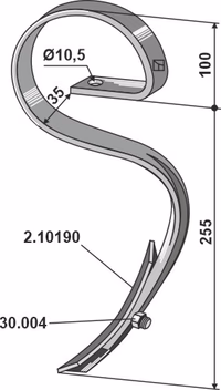 Lemken | Dent gare ZJ65 avec soc