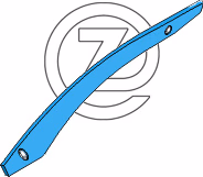 Lame de versoir claire voie Lemken US40 772mm Gauche 3444135 Adaptable