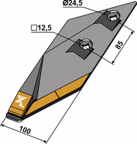 Lemken | Pointe de soc de charrue B2SHL - gauche