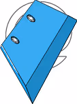 Soc charrue Lemken - 3351957 - Gauche - Adaptable