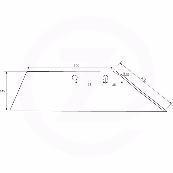 Soc charrue Lemken - 3352030 - 16 " - Droit - Origine