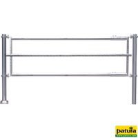 Libre-service 3 barres horizontales, 5m, sans poteaux ni brides