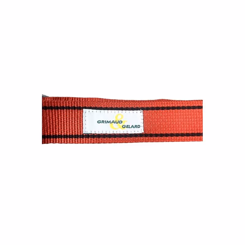 Licol réglable nylon rouge et noir pour génisse 35mm 1 réglage L=1,00m