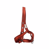 Licol réglable nylon rouge et noir pour génisse 35mm 1 réglage L=1,00m