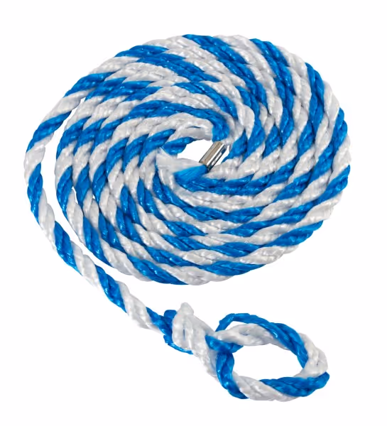 Longe transport bétail bleu/blanc avec petite boucle