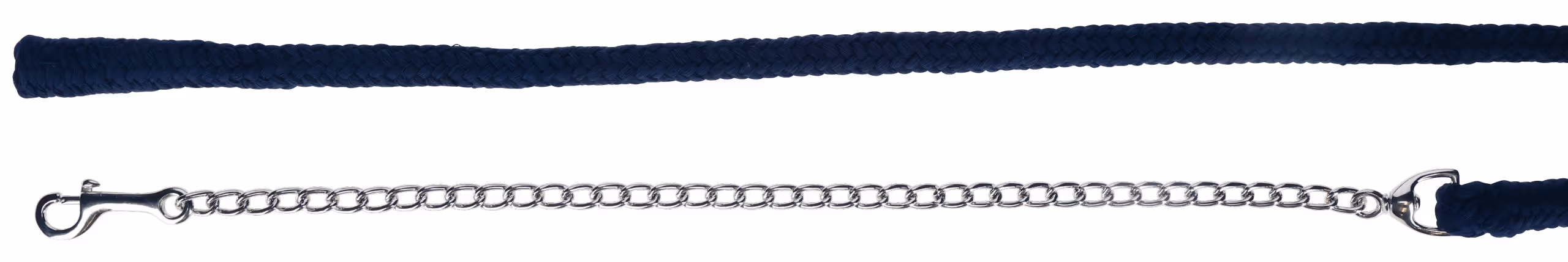Longe tressée coton ac chaîne navy