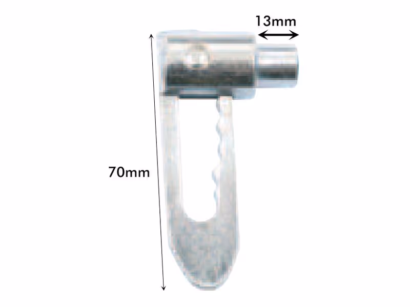 Loquet de ridelle à souder (13mm)