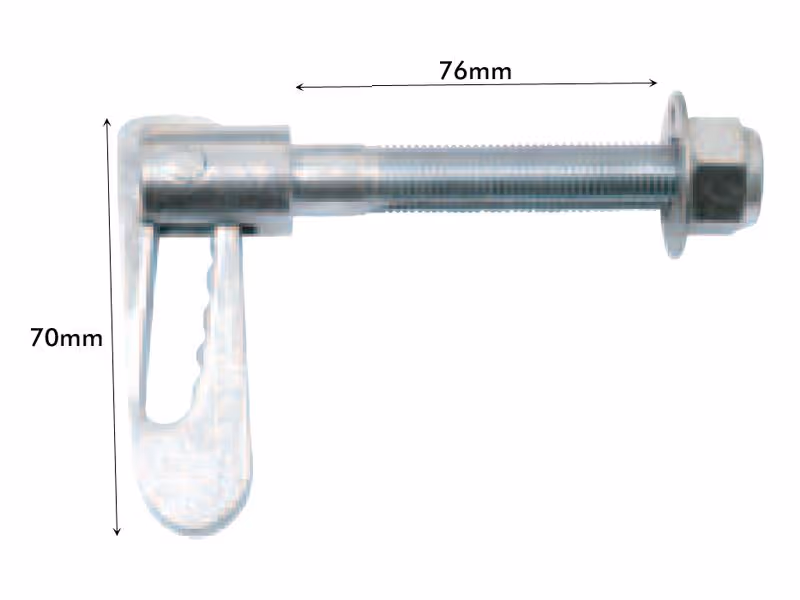 Loquet de ridelle à visser (Long) 76mm